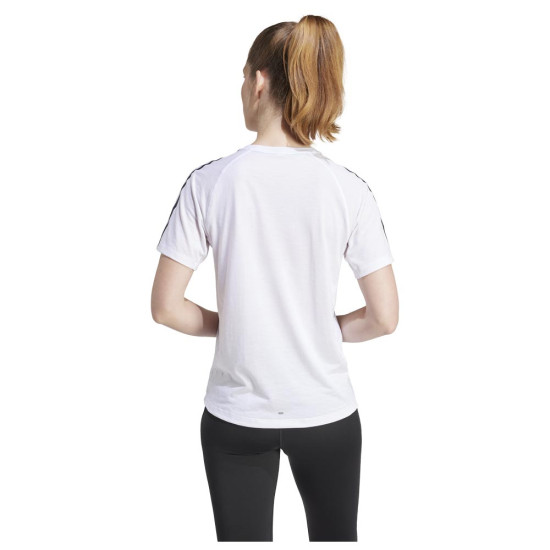 Adidas Γυναικεία κοντομάνικη μπλούζα Own the Run 3-Stripes Tee